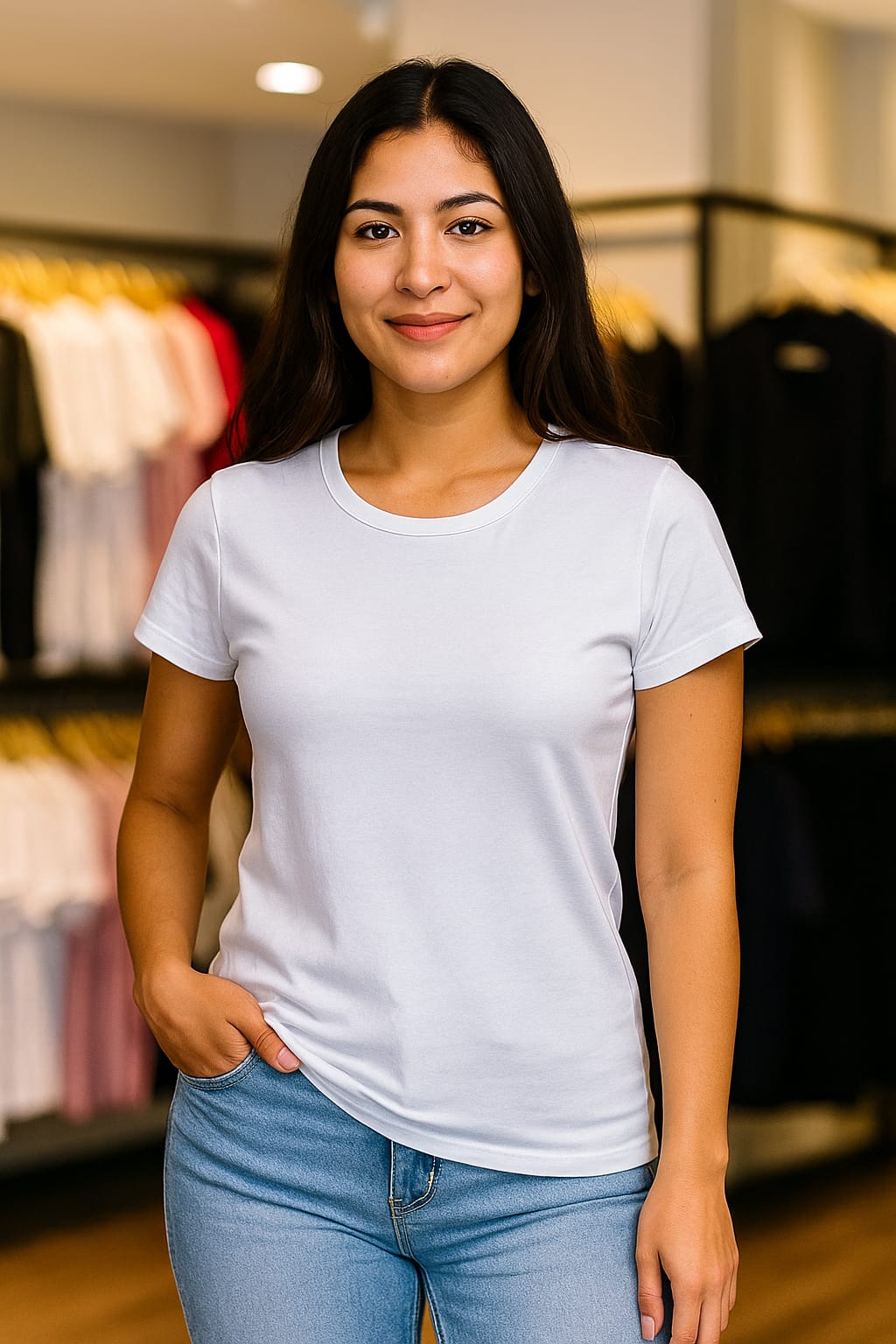 Polo Pima Cuello Redondo Dama
